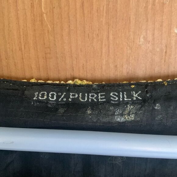 1980’s Gucci style sequin and beaded leopard/tiger dolman dress - Picture 7 of 13